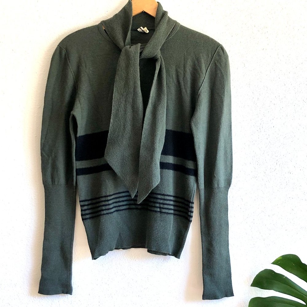 Vintage Sonia Rykiel Wool Pussycat bow Sweater